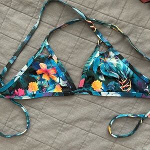 Jolyn Tropical Floral Triangle Bikini Top